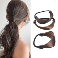 FME Virgin Brazilian Hair Strap Ponytail Bundles WC5123F Accesorio de cordón de estilo recto - Product Image 1