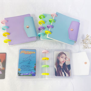 Disque de couverture en cuir PU personnalisé Boud Kpop Idol Photocard Collection Stockage en 3 pouces Porte-cartes Photo Classeur d'album à feuilles mobiles - Product Image 2