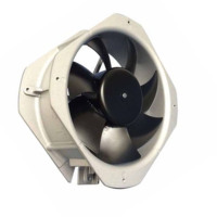 Kipas Aliran Aksial Industri DC Persegi 225mm dengan Bantalan Bola, Bilah Baja Tahan Karat, Tachometer, Kontrol Kecepatan PWM, Dukungan OEM