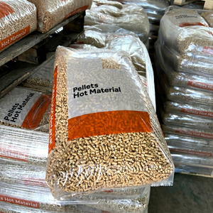 Bûches de bois naturel de 6 mm de diamètre, faible teneur en cendres, combustible pur à 3 % d'humidité, densité de 600-800 kg/m³ pour système de chauffage, en sac - Product Image 1