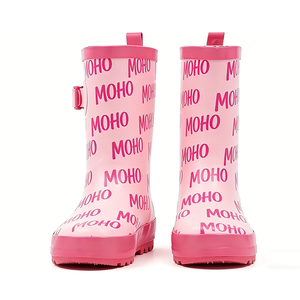 Hot <strong>Sale</strong> Kids Rubber Rain Shoes for Outdoor Rainy Pink <strong>Wellington</strong> <strong>Boot</strong> Toddler Waterproof Lightweight Cotton Lining Rain <strong>Boots</strong> - Product Image 4
