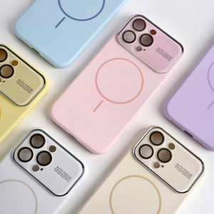Funda Protectora de Silicona para iPhone 11 12 13 14 15 16 17 Pro Max, Delgada, Magnética, Circular, Protector de Teléfono Celular - Product Image 4