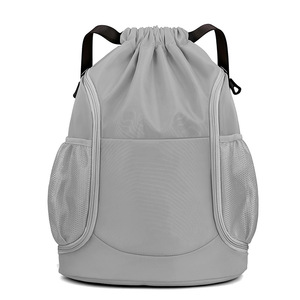 <b>Drawstring</b> Bag Gym Bag <b>Drawstring</b> <b>Backpack</b> Water Resistant String Bag Sports Snakpack With Sneaker Bottle Pouch for Club - Product Image 1