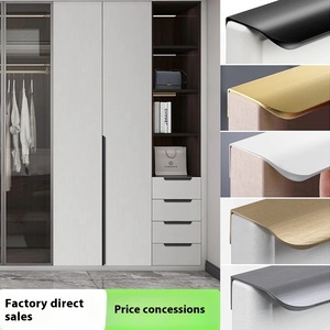Üreticinin çağdaş alüminyum alaşım genişletilmiş görünmez kolu kenar mühürlü dolap kapı çekmece topuzu oturma odası için - Product Image 6