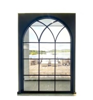 LongTai (Rokee) América Diseño de forma especial personalizado Ventanas en forma de arco de vidrio templado de madera de aluminio