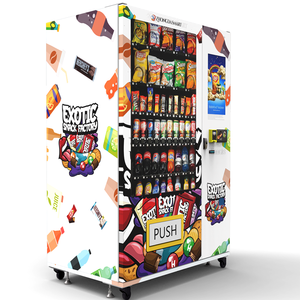 Máquina Expendedora de tarjetas comerciales con pantalla táctil de 21,5 pulgadas para bebidas, aperitivos, código QR, sistema de pago de fichas de monedas - Product Image 1