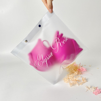 Sous-vêtement en plastique imperméable imprimé personnalisé de qualité supérieure emballant un sac de plage transparent en PVC avec bouton pression