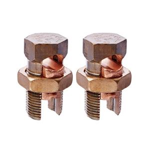 Conector de perno dividido de latón de excelente calidad, para uso con dos o tres conductores en aplicaciones de energía eléctrica - Product Image 1