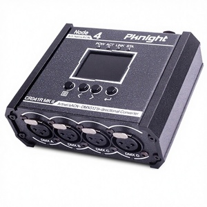 Convertisseur Art-Net/sACN vers DMX512 bidirectionnel 4 ports Pknight, nœud compact, PowerCON PoE USB-C, éclairage de scène, garantie 1 an - Product Image 1