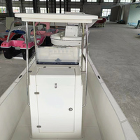 Bateaux à console centrale en fibre de verre de 7 m à prix abordable, bateaux de pêche de 23 pieds avec toilettes