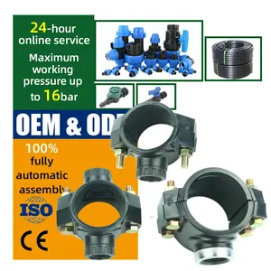 wholesale price agricultural irrigation hdpe ldpe pvc pipe saddle clamp pp compression fittings for farm irrigation system