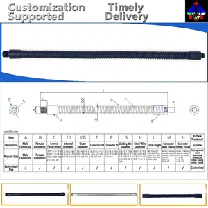 Tube flexible en métal <span class=keywords><strong>de</strong></span> 19 pouces sur mesure pour microphone et lampe LED, tuyau en acier inoxydable avec échantillon gratuit - Product Image 2