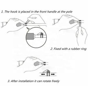 Voar Acessórios de pesca Gancho de plástico Titular Da Vara De Pesca Isca Gancho <span class=keywords><strong>Keeper</strong></span> - Product Image 5