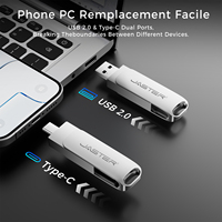 Flashdisk USB C Swivel 2.0 Pendrive 16GB 32GB 64GB 128GB 2 in 1 USB Flash Drive Tipe C Flashdisk Logo Custom Gratis