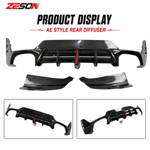 ZESON Carbon Fiber AE Style Rear <strong>Diffuser</strong> Valance Apron for BMW G20 G21 M340i LCI 2022-2026 - Product Image 3