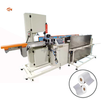 Machine de découpe de papier toilette à grande vitesse, scie à ruban pour rouleaux maxi, diamètre de coupe 80mm-300mm