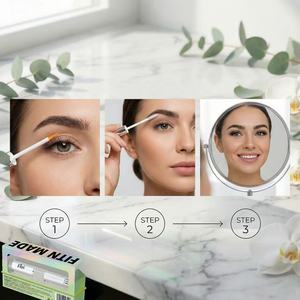 Doğal Vejetaryen Kirpik Büyütme Serumu Nemlendirici Özel Etiket Sıvı Kirpik Serumu Uzatıcı Dermatolog Tarafından Test Edilmiş - Product Image 3