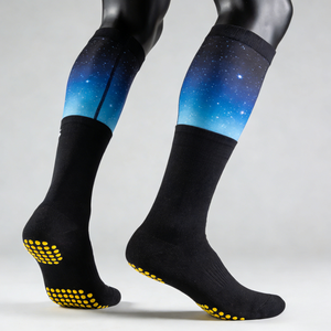 Calze da Ciclismo Personalizzate con Logo, Fornitura Diretta dalla Fabbrica, Uomo Donna, Sopra il Polpaccio, Traspiranti, Asciugatura Rapida, in Nylon per <span class=keywords><strong>MTB</strong></span>, Bici da Strada e Allenamento - Product Image 3