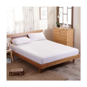 custom Bamboo charcoal fiber mattress cover single jersey waterproof bed matress protector