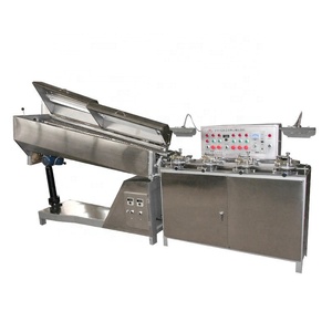 Máquina de Wapping de dulces duros, Lollipop plano directo de fábrica, línea de producción de piruletas de confitería totalmente automática pequeña - Product Image 6