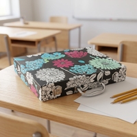 Ensemble artistique pliable hexagonal de 106 pièces, kit de coloriage et de dessin avec crayons, marqueurs, crayons de couleur, gomme et palette de peinture