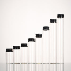 Contenitore in Vetro Borosilicato Ru <span class=keywords><strong>Sta</strong></span>, Bottiglia di Alta Qualità per Conservazione, 30mm 12ml-110ml con Coperchio in Alluminio - Product Image 2