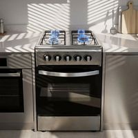 Cuisinière à gaz sur pied à quatre brûleurs la plus vendue, 4 brûleurs avec four de grande capacité