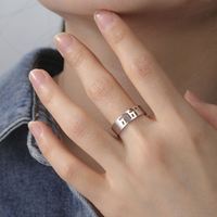 Bagues Myshape Yahvé réglables en acier inoxydable avec inscription hébraïque YHWH Yahweh, bijoux juifs de la bénédiction de la Kabbalah