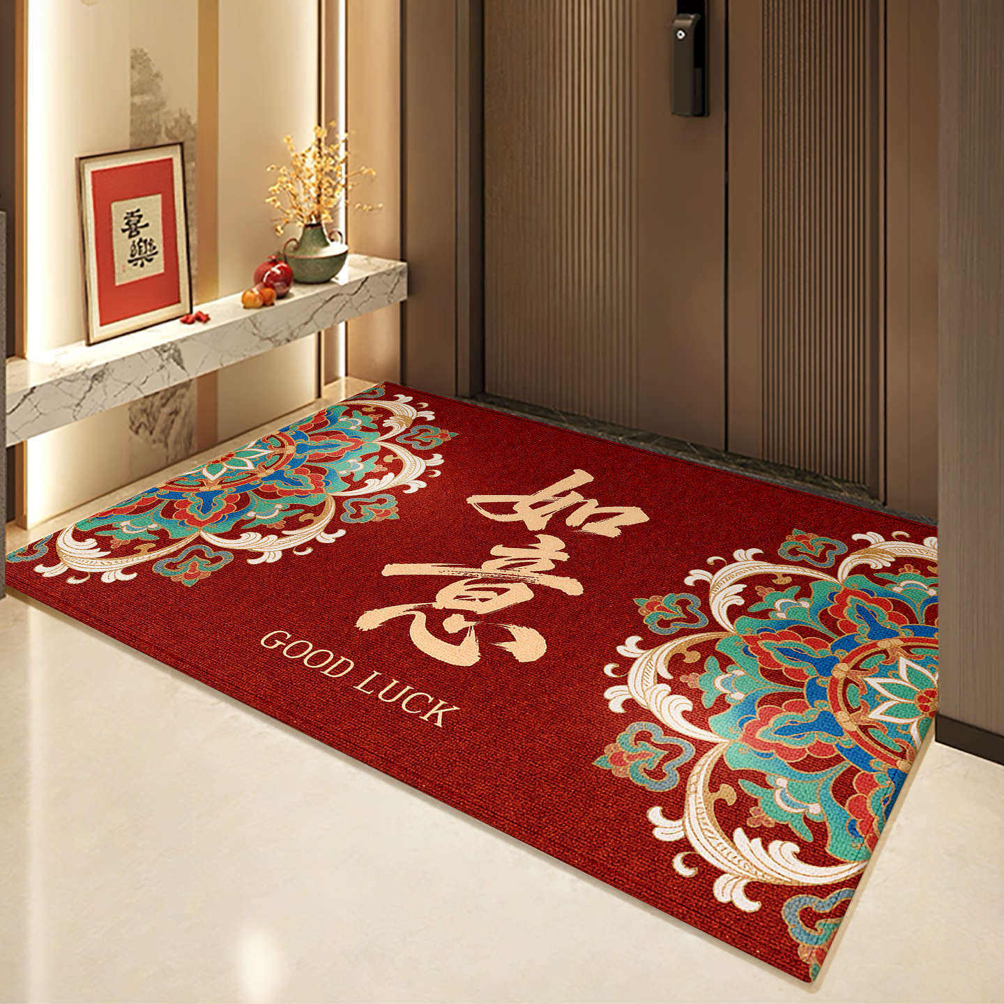 Patrones auspiciosos y ruyi.