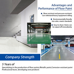 Double Component Metallic Epoxy Resin Kit for <b>Construction</b> Flooring Eco-Friendly High Gloss Liquid Floor Coating - Product Image 4