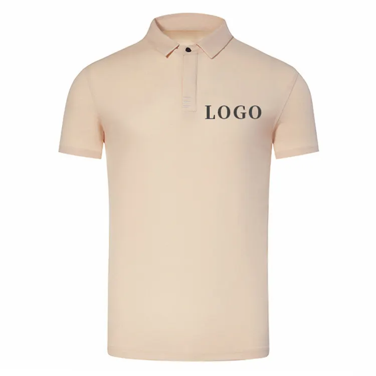Logo ricamato personalizzato con cuciture elasticizzate in Pique cotone organico elegante abbottonatura nascosta con bottone poloshirts polo golf magliette