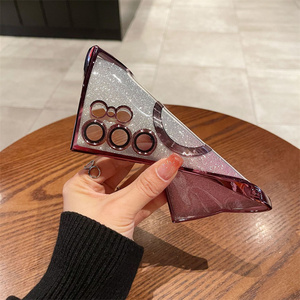 Fundas de Teléfono de Lujo con Recubrimiento de Papel Brillante y TPU para <span class=keywords><strong>Samsung</strong></span> S23 S24 Ultra S22Plus S25Fe A17 A56, Protección de Lente con Película, Cubierta Magnética - Product Image 5