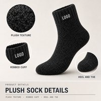 Chaussettes en peluche personnalisées, douces, chaudes, confortables, moelleuses, à motif mignon pour femmes et filles, à porter à la maison en hiver