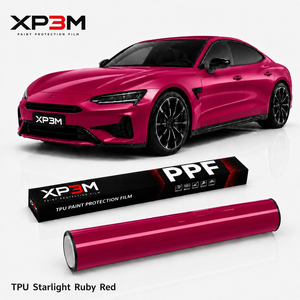 ฟิล์มกันรอยรถยนต์ XP3M Starlight Ruby Red Gloss TPU PPF ความหนา 7.5 มิล ซ่อมแซมตัวเองได้ ป้องกันรอยขีดข่วน ป้องกันการเหลือง - Product Image 1