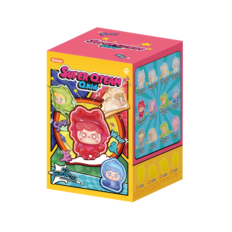 本物のJOTOYS Q.kidスーパーQ.チームミニフィギュアシリーズブラインド