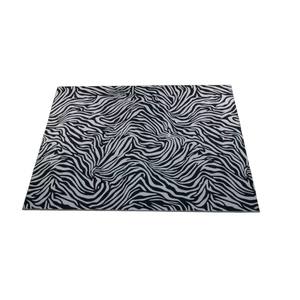 Zebra ciniglia stampata moderna zona soggiorno <span class=keywords><strong>tappeto</strong></span> di grande Design orientale <span class=keywords><strong>tappeto</strong></span> <span class=keywords><strong>bianco</strong></span> <span class=keywords><strong>nero</strong></span> per uso domestico lavabile per facile - Product Image 2
