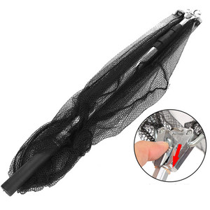 Filets De pêche d'eau douce ou d'eau salée en caoutchouc enduit De Pesca pliable <span class=keywords><strong>automatique</strong></span> télescopique pêche à la mouche carpe Koi épuisette - Product Image 5