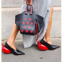 Chaussures féeriques à talons ballon pointus en microfibre, nouvelle collection, disponibles en OEM, pour femmes, série explosion, couleur unie