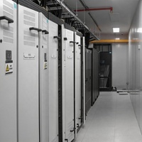 Conteneur de centre de données à redondance N+1, 10 baies de rack de serveur, 42U, charge informatique de 100 kW pour station de base 5G de télécommunications