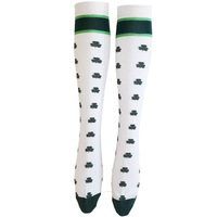 Chaussettes humoristiques pour filles, vente en gros, Saint Shamrock, pour le jour de la patrouille, bon marché, collection