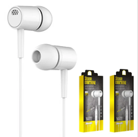 Earphone Kabel D21 Murah 1.2m Grosir Berkualitas Tinggi dengan Mic 3.5mm Stereo untuk Aksesoris Ponsel MP3 MP4
