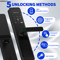Serrure de porte de jante intelligente Wifi numérique automatique Cerraduras Electronica avec Tuya APP TTLOCK serrure de porte étanche à empreintes digitales