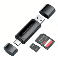 Lecteur de carte mémoire SD TF tout-en-un haute vitesse, lecteur de carte multifonction USB, adaptateur OTG pour ordinateur, téléphone, accessoires pour téléphone