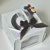 Boîte à pâtisserie en carton alimentaire personnalisée pour l'emballage de cupcakes et de desserts avec logo personnalisé