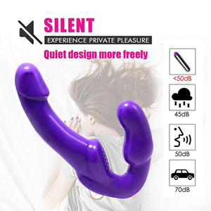 Consolador Vibrador Exótico con Arnés de Doble Cabeza Suave Masajeador de Vagina y Próstata para Adultos Juguetes Sexuales Orales para Hombres Mujeres Parejas - Product Image 4