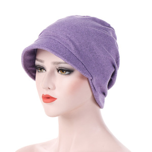 Hijab tendance, couvre-chef élastique doux, foulard pour femmes, chapeau <span class=keywords><strong>chimio</strong></span>, turban pour perte de cheveux - Product Image 1