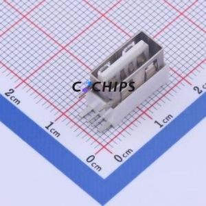 906-A61B1014D10200 USB Connector Through hole Component (THT) Connector Type-A USB 2.0 Female Side Insert - Product Image 1