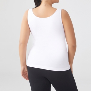 Camisola sin Mangas Moldeadora con Tirantes Anchos y Cuello Cuadrado, Talla Grande, Sin Costuras, Transpirable, de Spandex, Control de Abdomen, Ropa Interior C1062 - Product Image 6