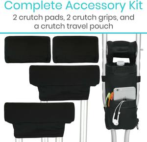 Échantillon gratuit : Pochette de rangement portable en polyester imperméable et sécurisée avec fermeture éclair pour canne et béquille – Sac de voyage léger pour canne cassée - Product Image 2