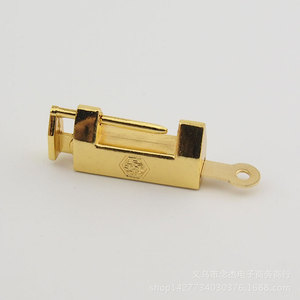Small Double Happiness Padlock 30mm Length Brass Alloy Horizontal Opening Lock For Jewelry <b>Box</b> - Product Image 2